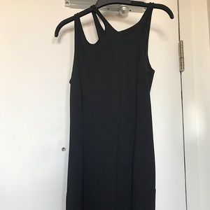 LBD, sleeveless mini, exposed back zip